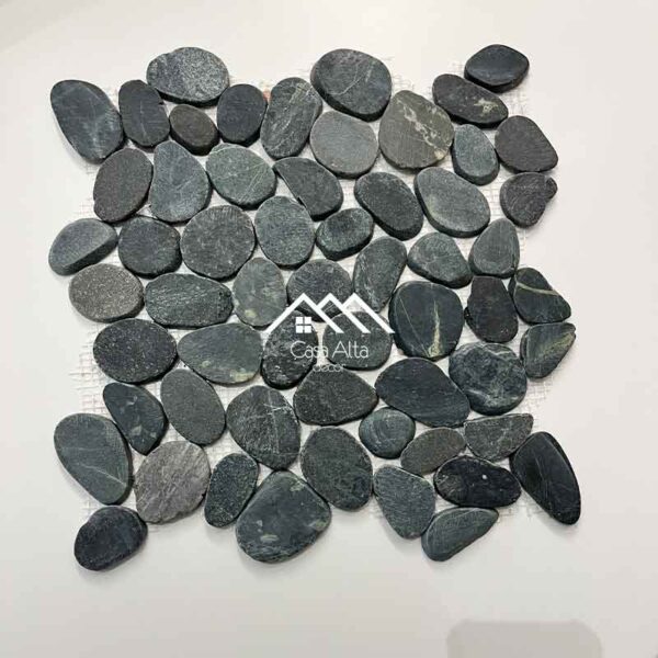SEIXO TELADO PRETO SLICED <br> 30cm x 30cm